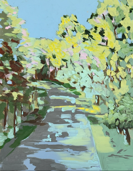 Calm winding road